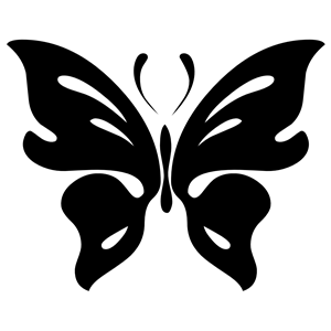 Butterfly Silhouette clipart, cliparts of Butterfly Silhouette free
