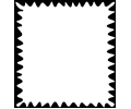 postal service stamp shape