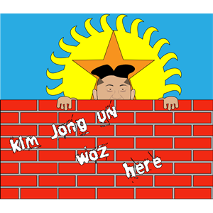 Kim Jong Un Woz Here