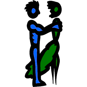 Blue & Green Couple