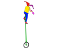 Simple Juggler on Unicycle