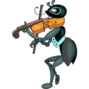 Ant Playing Fiddle