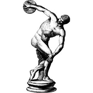 Discus thrower clipart, cliparts of Discus thrower free download (wmf