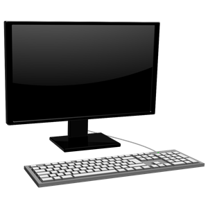 monitor with keyboard