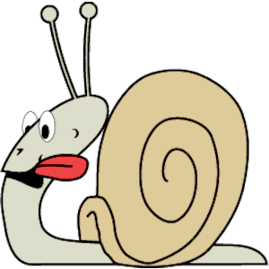 Snail with Tongue Out