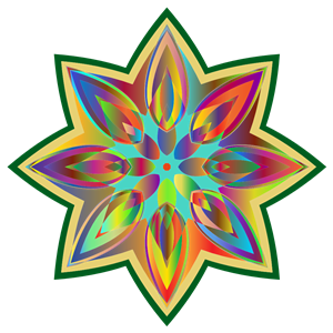 Prismatic Floral Star
