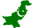 Pakistan Flag Map