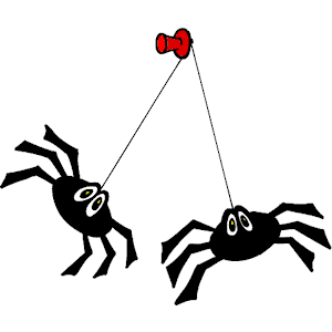 Spiders Hanging