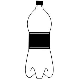 Empty Bottle Black White