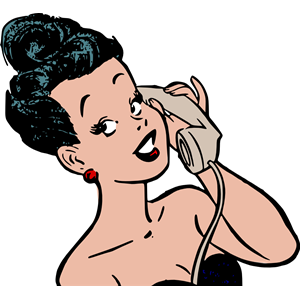 Woman phoning
