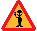 Warning for aliens