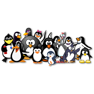 Penguins just Love OpenClipart!