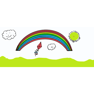 Happy Rainbow Cartoon