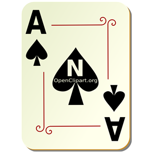 Ornamental deck: Ace of spades