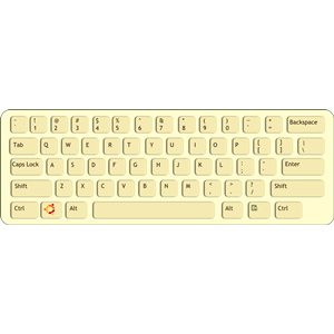 qwerty keyboard (font)