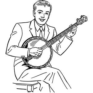 Man playing banjo