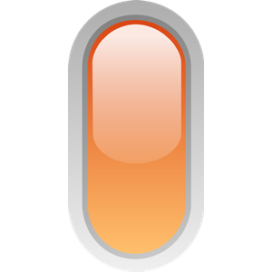 led rounded v orange