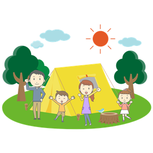 Family Camping clipart, cliparts of Family Camping free download (wmf