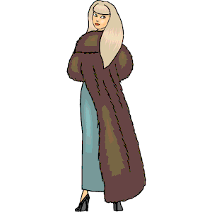 Woman in Fur Coat