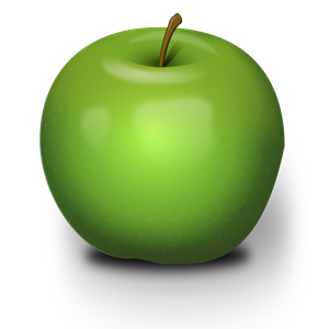 Photorealistic Green Apple