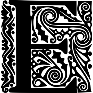 Peter Behrens Alphabet 1908 (E)