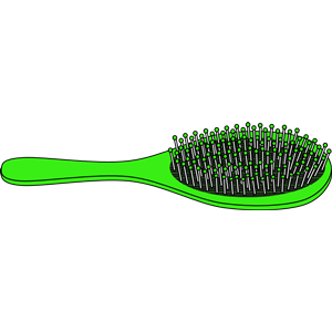 Bright Green Hairbrush