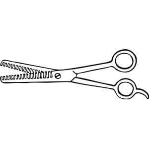 two blade thinning shears
