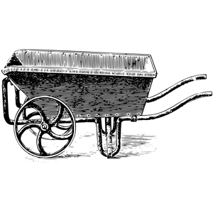 Old fashioned wheelbarrow