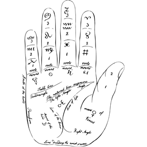 Palmistry hand
