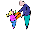 Girl Holding Pumpkin