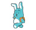 Blue Bunny Character