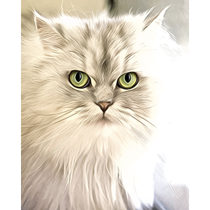 Cat Portrait Painting