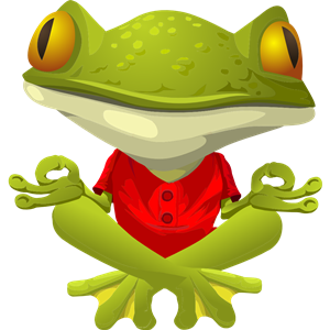Yoga Frog (Red)