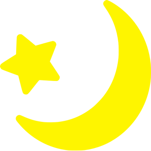 Yellow Moon And Star icon