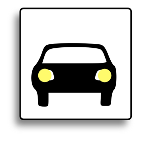 Car Icon for use with signs or buttons