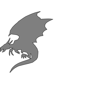 Dragon Black And Grey