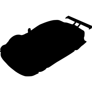 Stock car silhouette