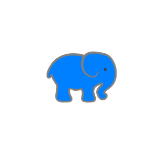 Elephant -aqua-2