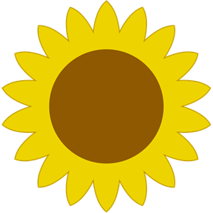 Simple Sunflower Clipart Cliparts Of Simple Sunflower Free Download Wmf Eps Emf Svg Png Gif Formats