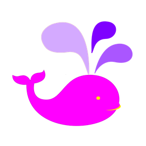 Pink Whale And Purple Water