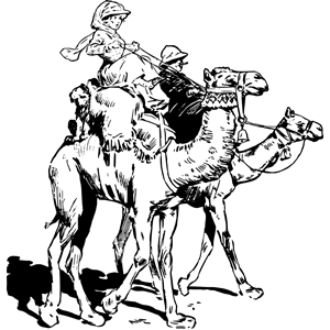 Lady on Camel