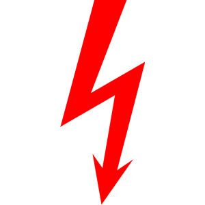 Electric sign «lightning»