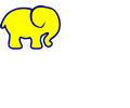 Blue And Yellow Elephant
