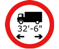 Roadsign Lorry length