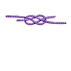 Purple Loop Knot