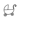 Baby Carriage Stroller Outline
