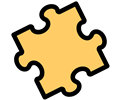 Never ending jigsaw puzzle piece