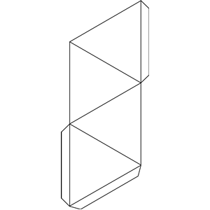 Paper model of a tetrahedron
