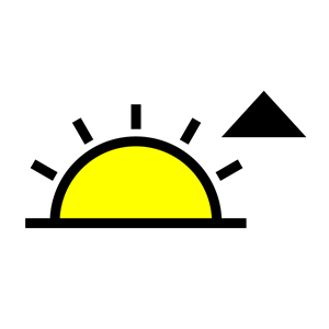 Sunrise symbol