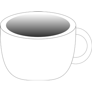 Cup containing a dark beverage